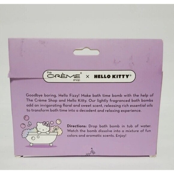The Creme Shop Hello Kitty Scented Bath Bomb Spa Duo Eucalyptus Lavender New - Picture 4 of 4